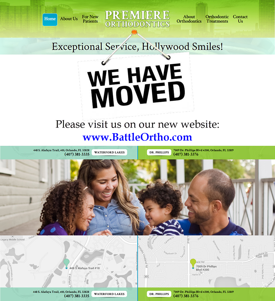 We have moved! Please visit Premiere Orthodontics at www.BattleOrtho.com.